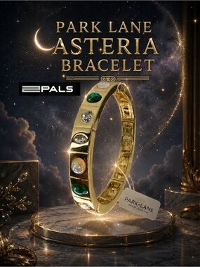 Park Lane Asteria Bracelet Gold Tone Crystal Gemstone Bracelet NWT